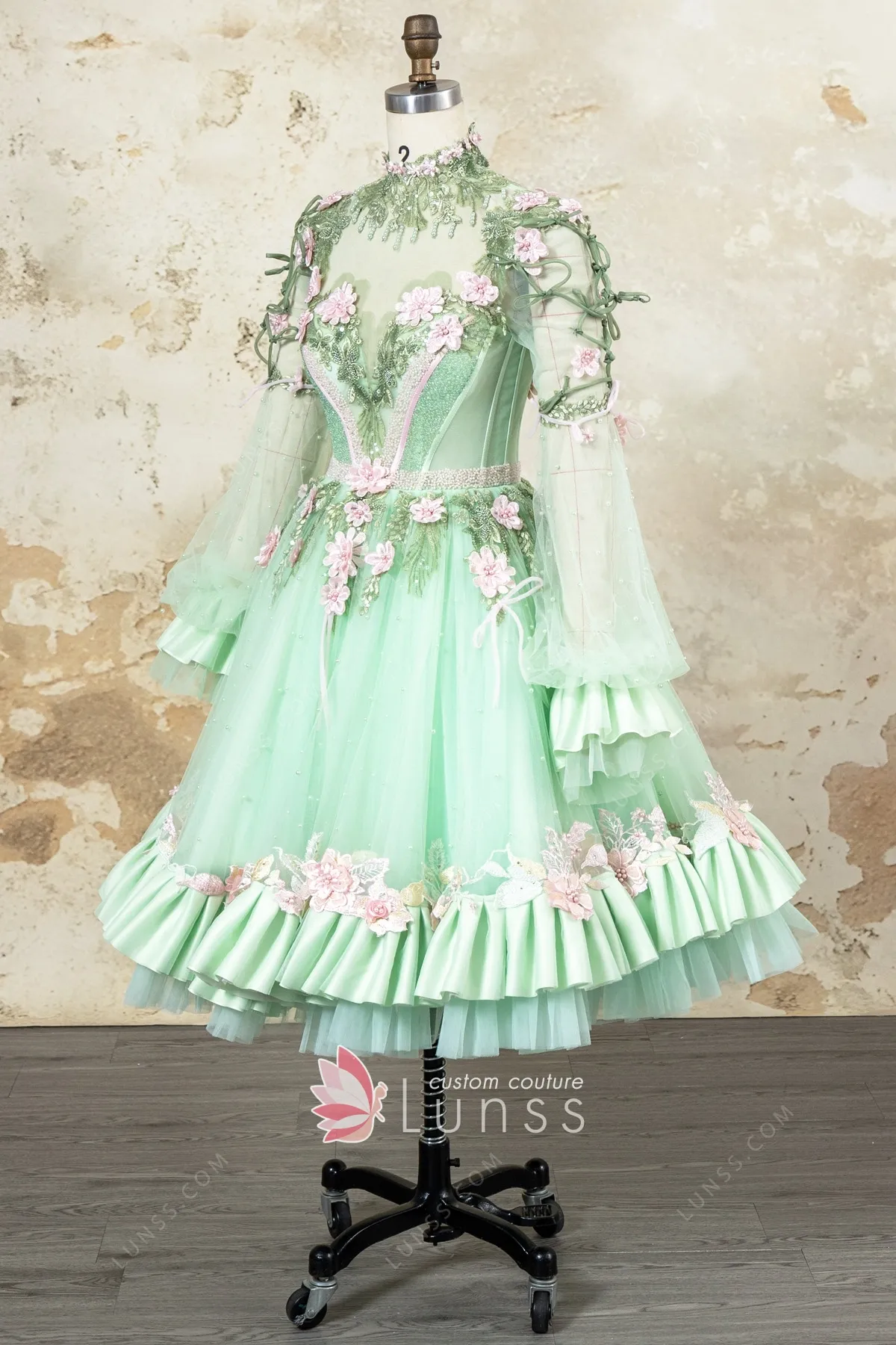 mint green midi ruffled birthday dresss mint green midi ruffled birthday dresss