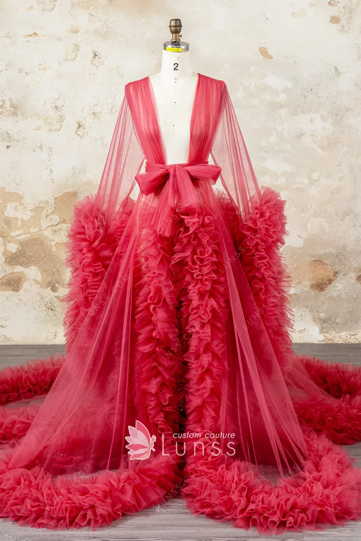 sexy red tulle ruffled maternity robe photoshoot dress sexy red tulle ruffled maternity robe photoshoot dress