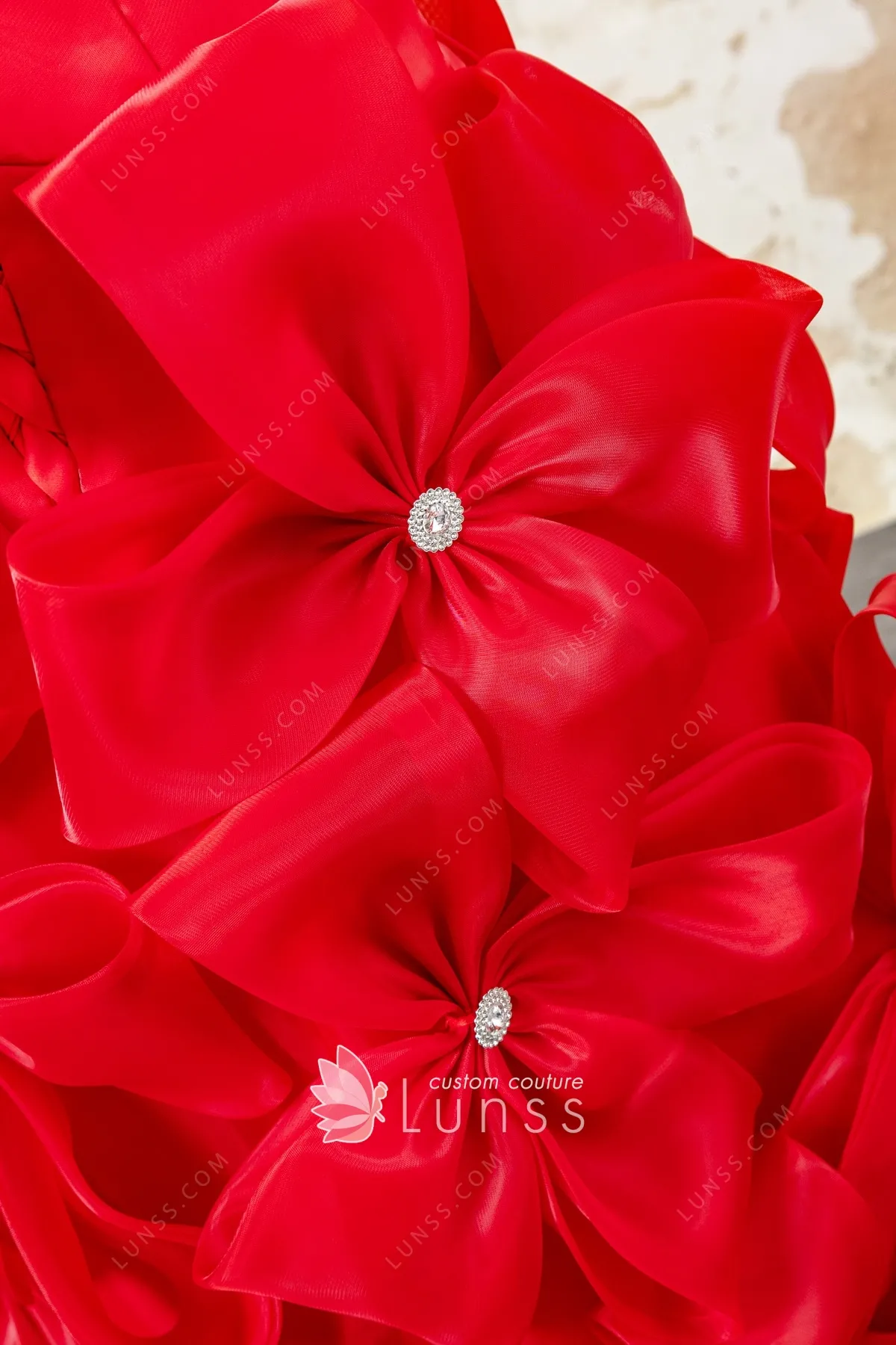 red bows with crystals red bows with crystals