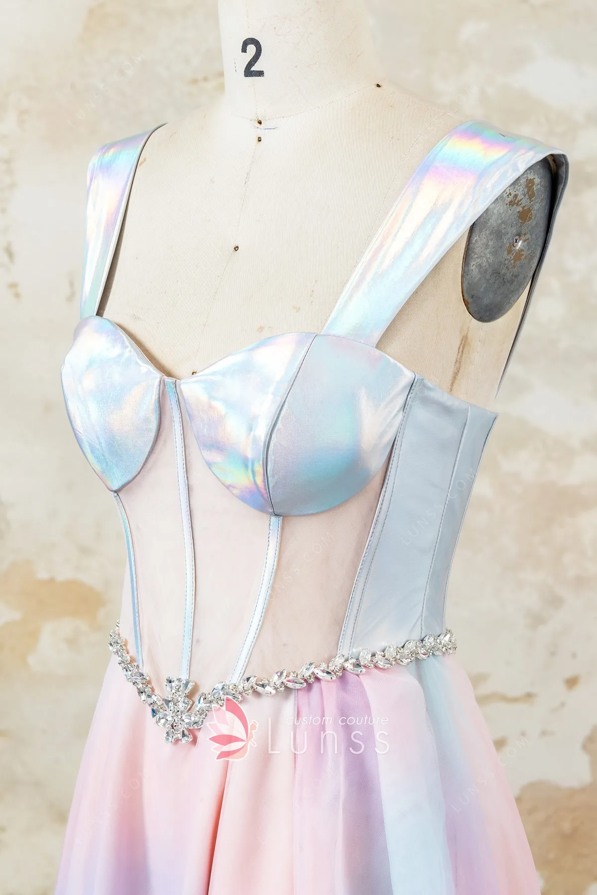 sheer corset iridescent lame bodice sheer corset iridescent lame bodice