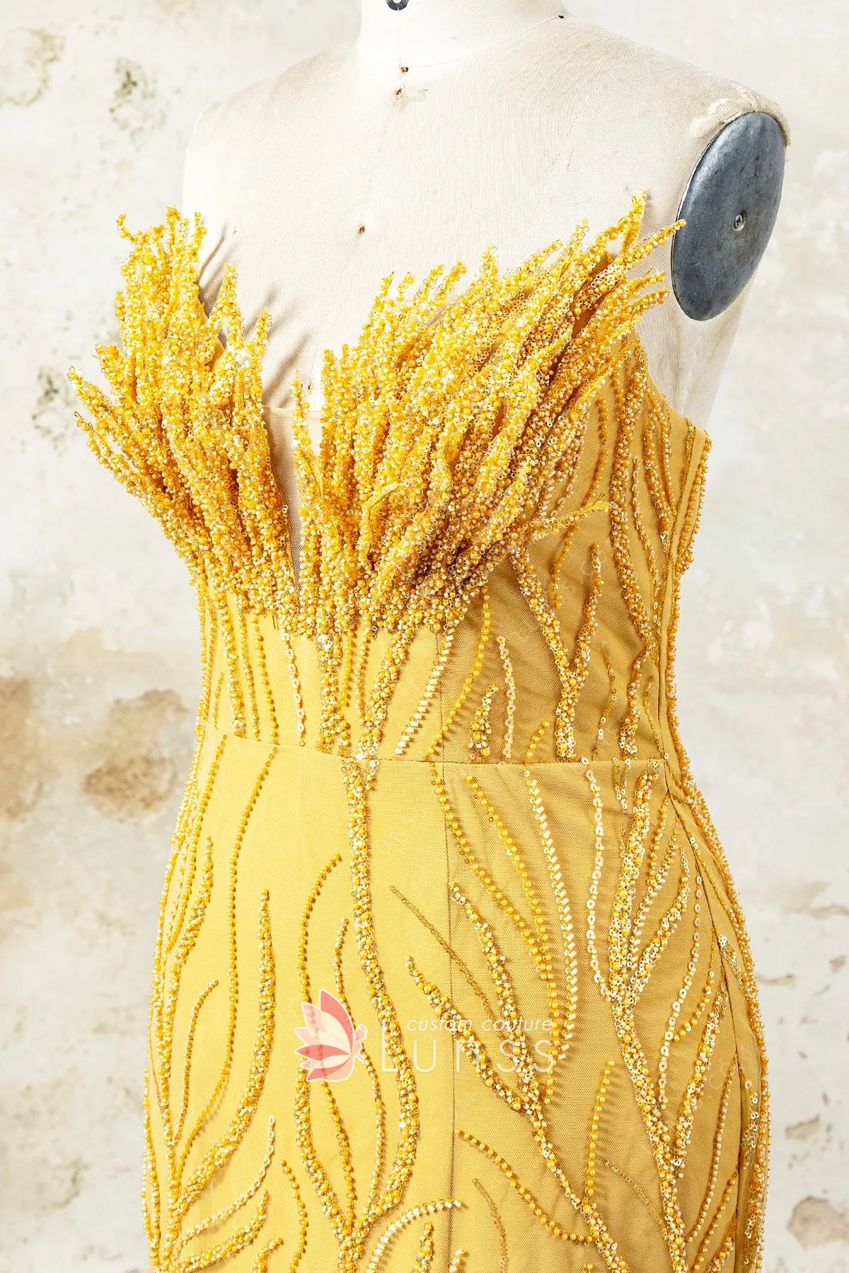 3D fringe detailing bodice 3D fringe detailing bodice