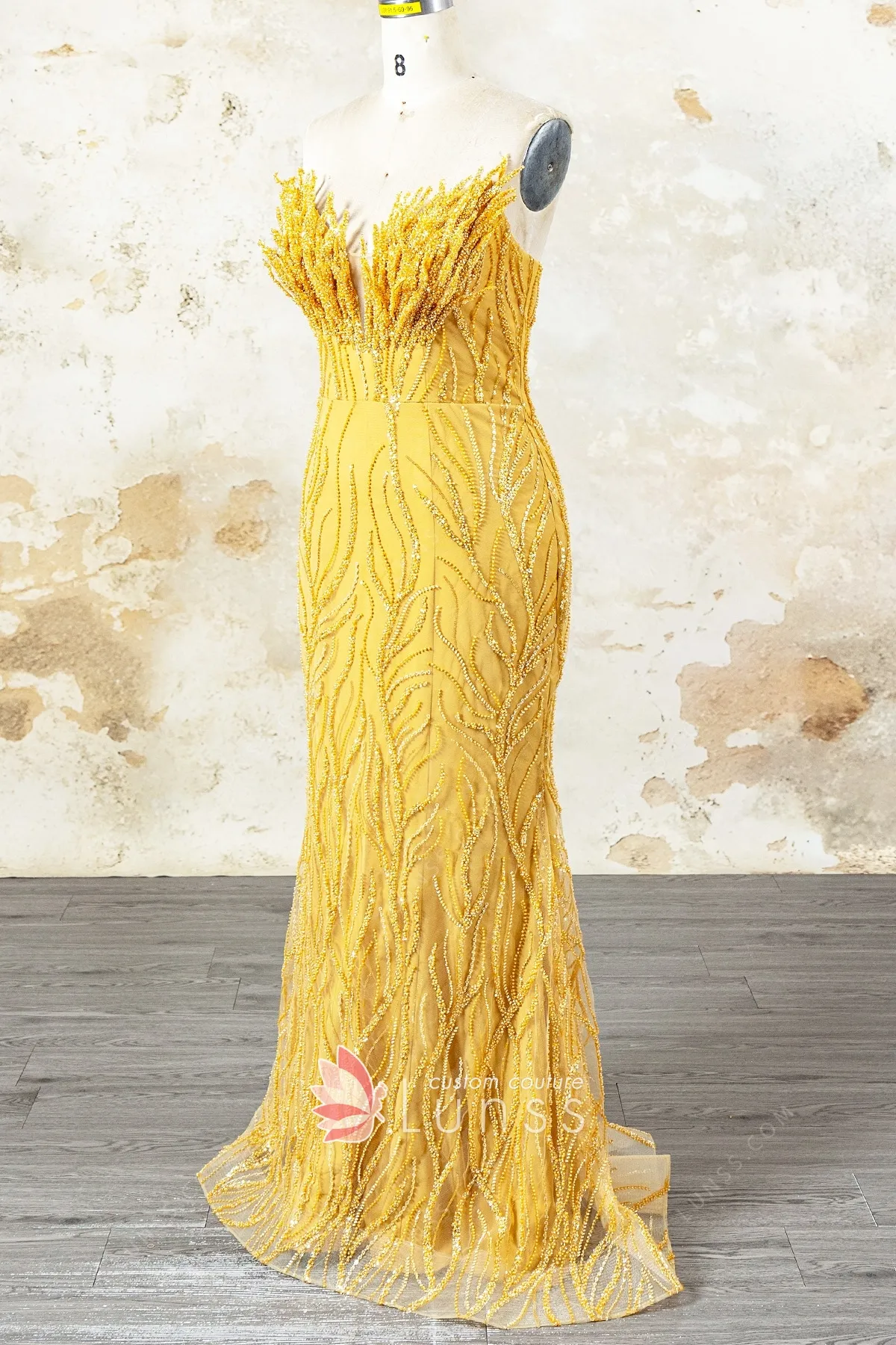 luxury gold beading mermaid pageant dress luxury gold beading mermaid pageant dress