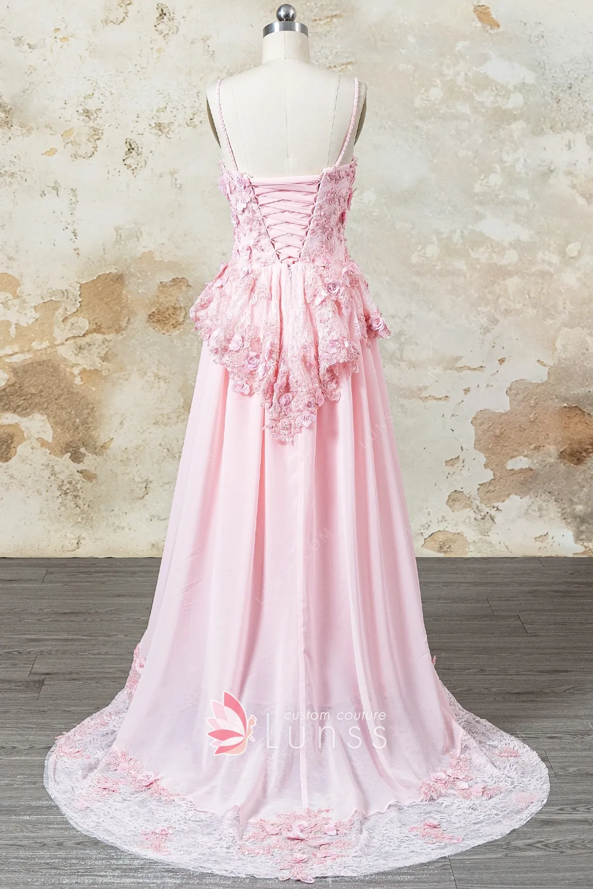 pink floral lace lace up back photoshoot dress pink floral lace lace up back photoshoot dress