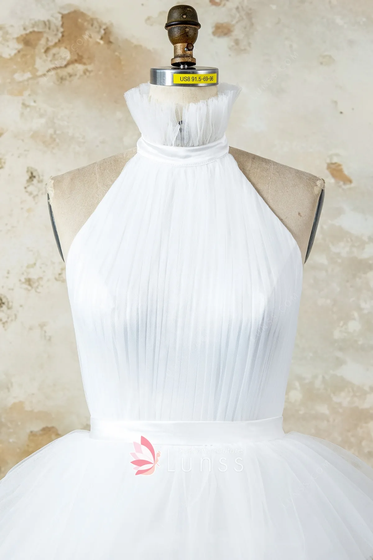 ruffled high standing collar bodice ruffled high standing collar bodice