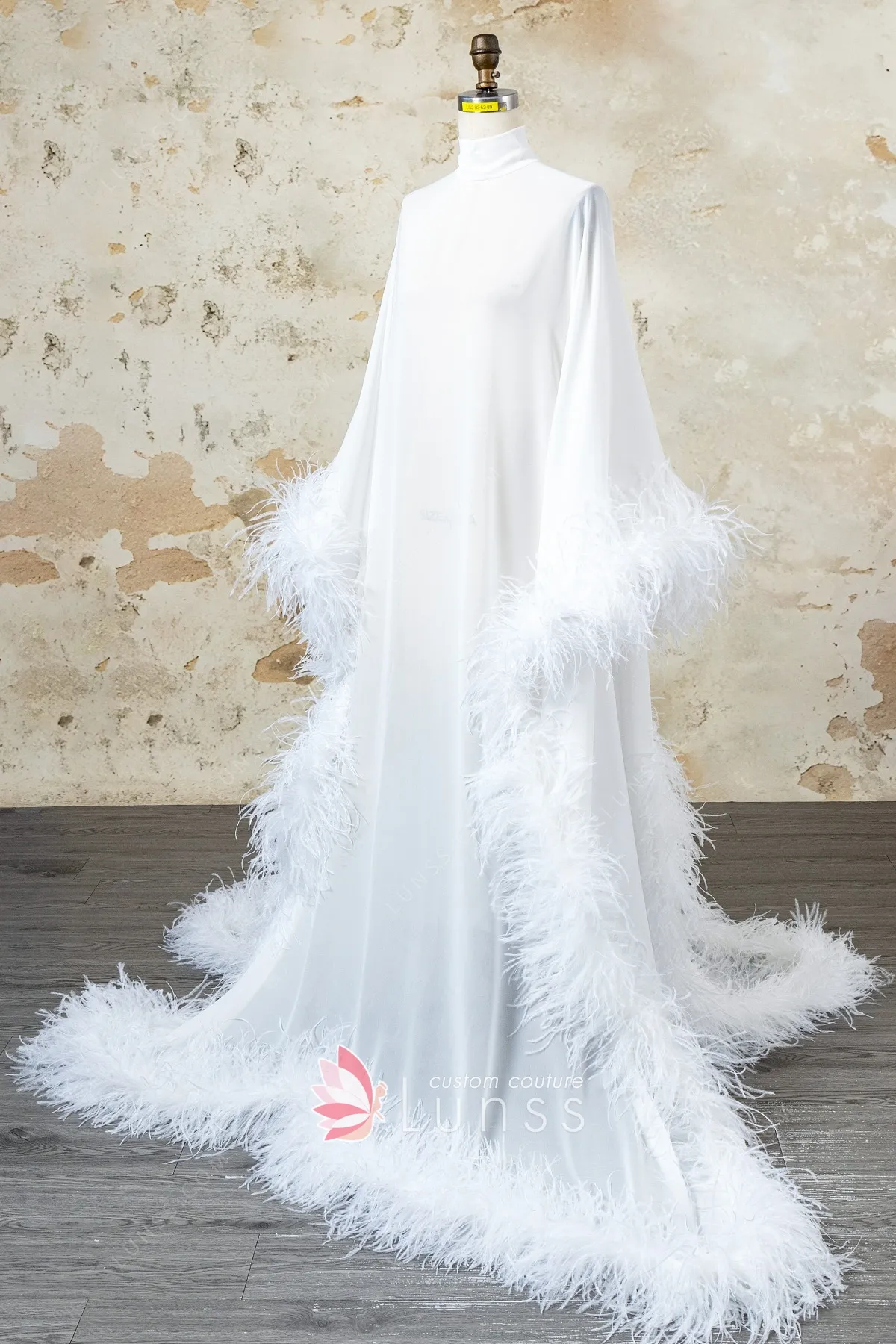 luxury high neck chiffon bridal cape luxury high neck chiffon bridal cape