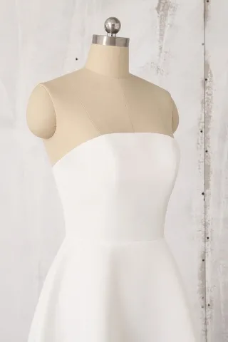 ivory short bridal shower dress