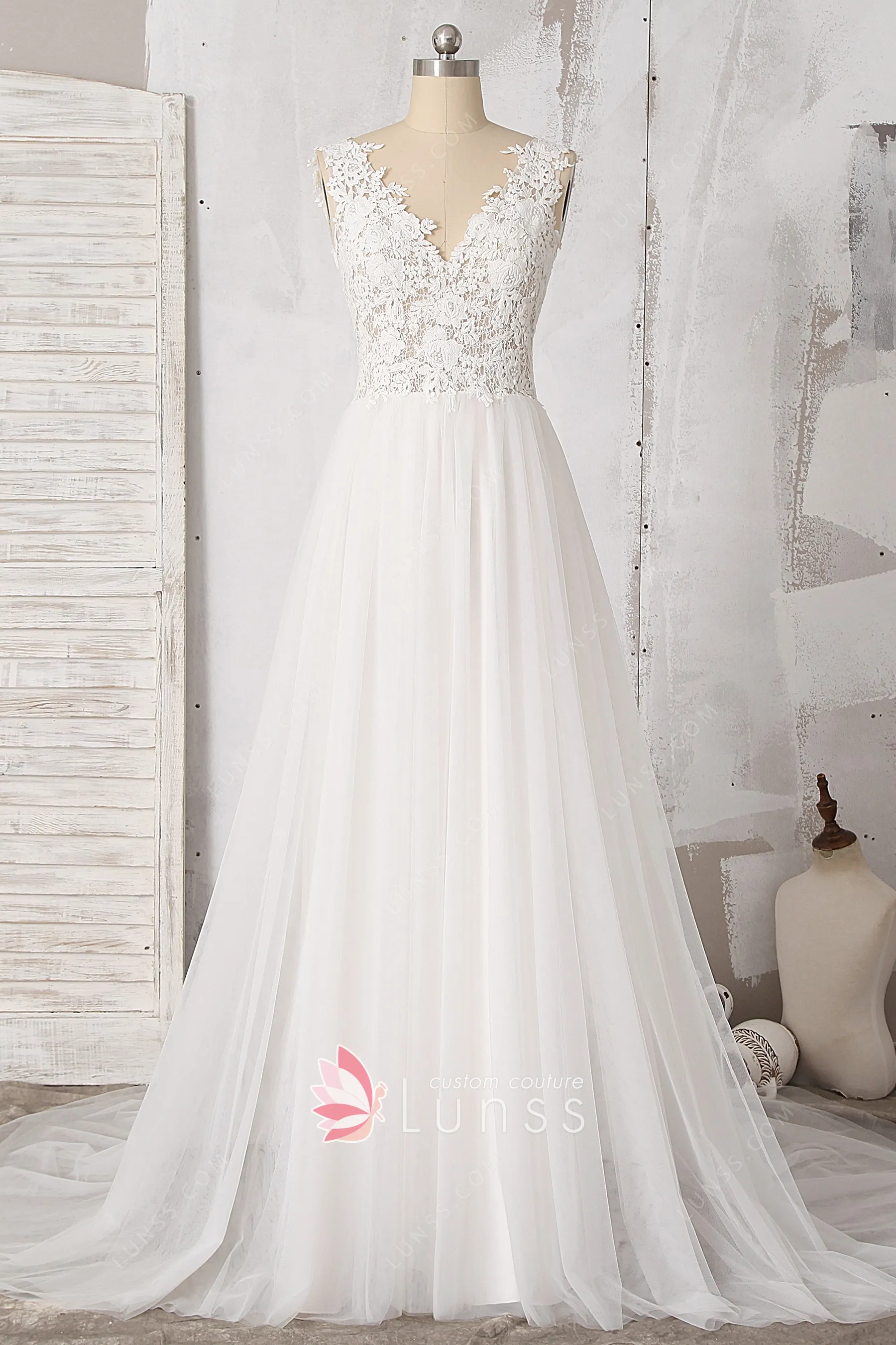column wedding dress shape