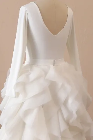 ruffled organza skirt