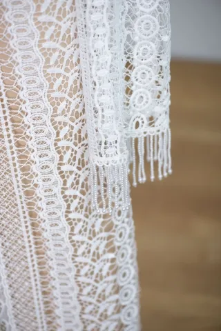 long sleeve with pearl tassels