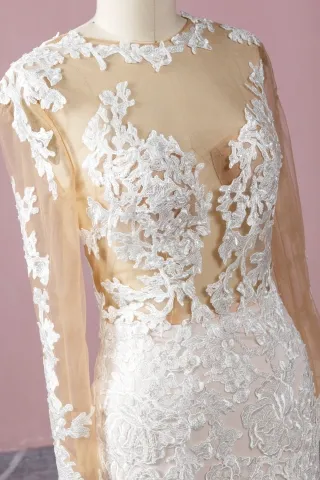 sexy sheer illusion neckline