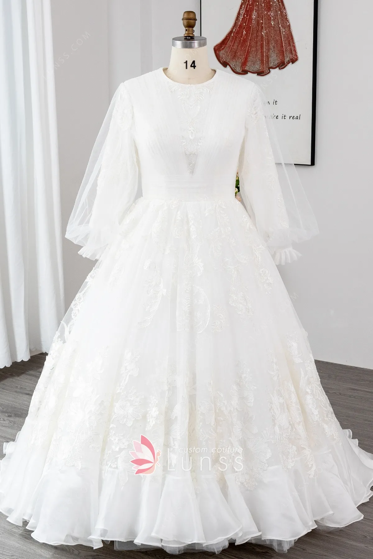 Fluffy white dress clearance