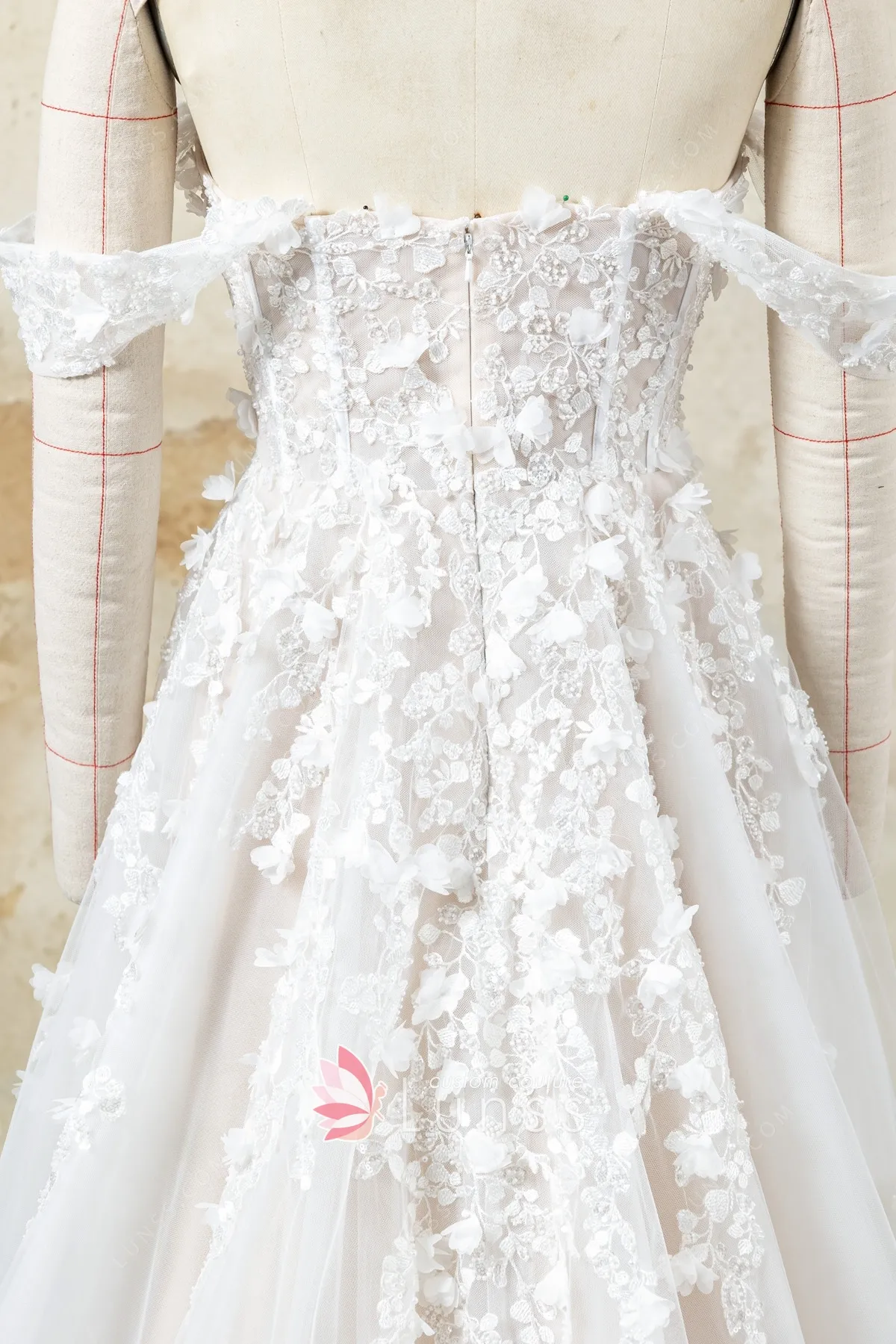 3d flower lace off the shoulder dress 3d flower lace off the shoulder dress