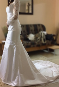 My Beautiful long sleeve bridal dress