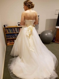 Perfect replica low back wedding dress