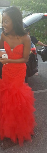 amazing red prom dress