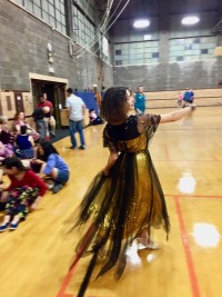 stunning gold sequin dancing dress