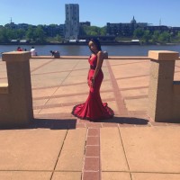 gorgeous dark red dream prom dress