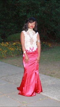 gorgeous ruby mermaid prom dress