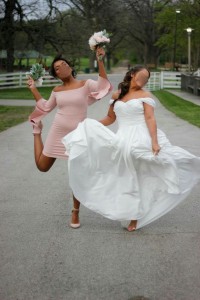 A line ivory jersey cap sleeve long dress