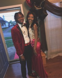 amazing burgundy prom dress