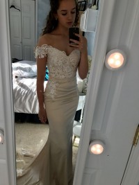 impressed charmeuse bridesmaid dress