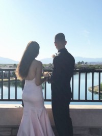 open back blush pink mermaid dress