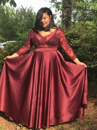 timeless burgundy prom dress