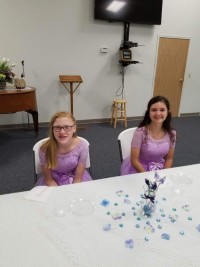 two modest bridesmaid dresses