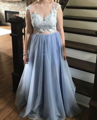 absolutely gorgeous sheer material prom dress