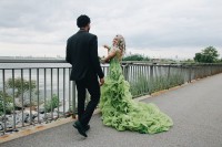 Beyond beautiful olive green prom gown
