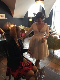 custom made short lace dress