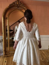 short lace dress