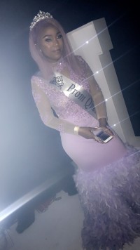 light purple prom gown
