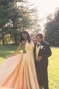 Lunss custom satin prom dress