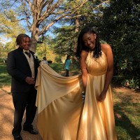 affordable custom satin prom dress