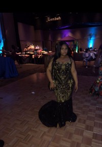 beautiful black sequin plus size prom dress