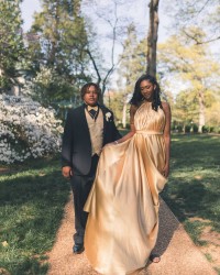 custom satin prom dress