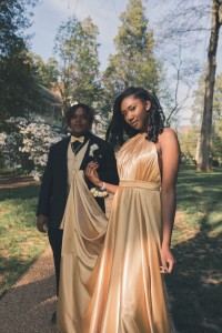 perfectly custom satin prom dress
