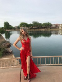 amazing red junior prom dress