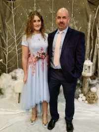 perfect fit and very well made custom winter formal dress