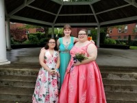 Gorgeous pink prom dress