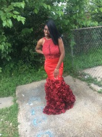 Unique red prom dress 2019