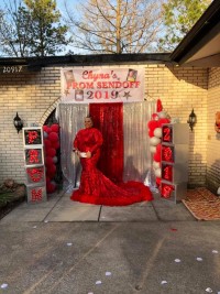 BEAUTIFUL red sequin prom dress