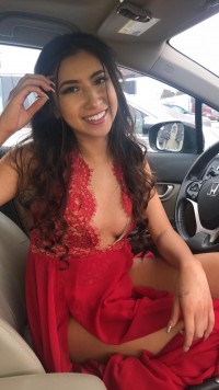 scalloped plunging neckline