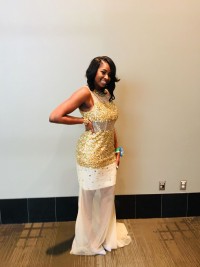 sparkly rhinestones prom dress