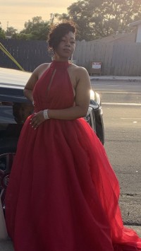 Gorgeous red prom dress