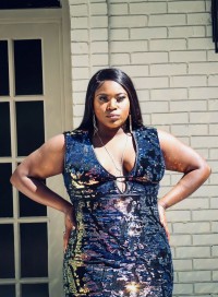 custom made beautiful sequin mermaid prom dress