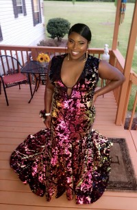 sparkly sequin mermaid prom dress