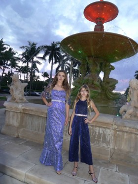 Sparkly Silver Overlaid Blue Floor Length Column Sweet 16 Party Dress Ruffled Hemline