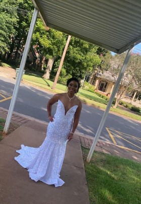 Lunss custom made reception dress